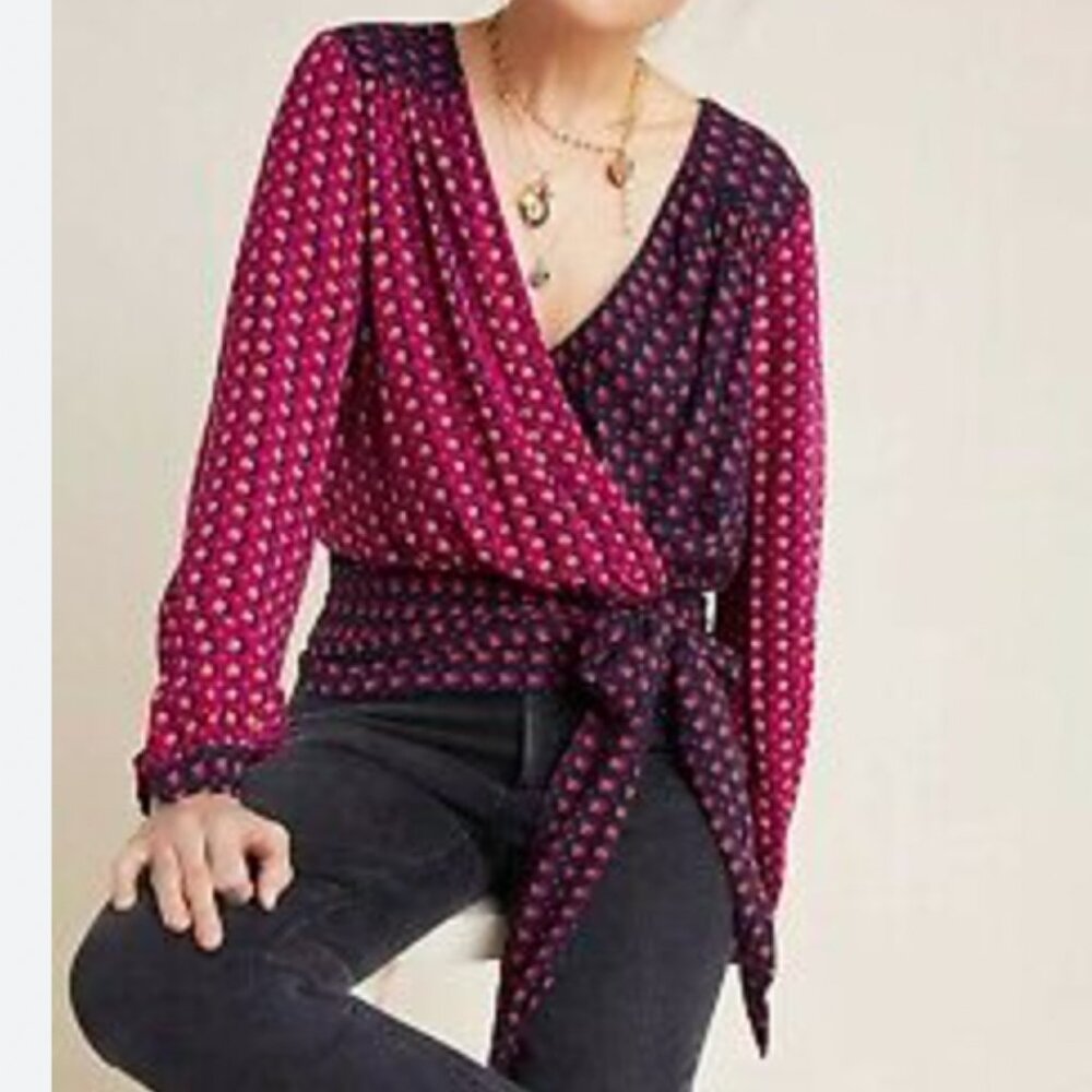 Anthropologie Maeve Puff-Sleeved Blouse - Picture 2 of 16